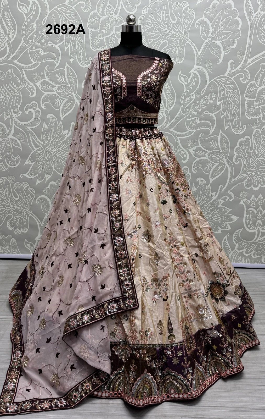 Anjani Art 2692A & 2692B Heavy Pure Viscose Wholesale Lehenga Catalog — Wholesale Lehenga, MPA wholesale from Surat - Gallery Image 2